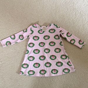 Beaufort Bonnet Company Pink Holiday Wreath Dress